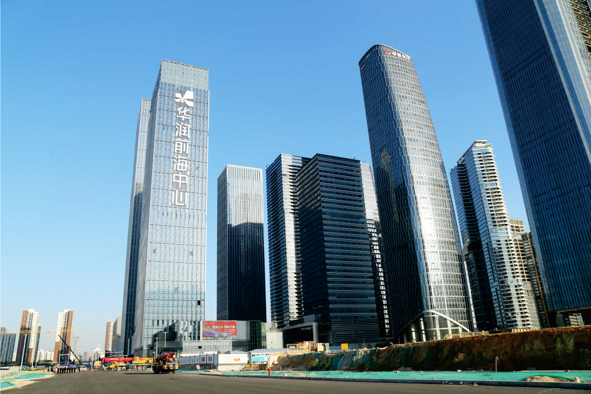 華潤(rùn)前海中心燈飾字 華潤(rùn)前海中心燈飾字