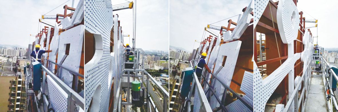 樓體標(biāo)識(shí)發(fā)光字安裝圖片 樓體標(biāo)識(shí)發(fā)光字安裝圖片