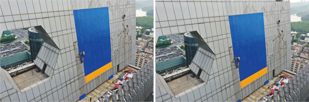 樓體標識發(fā)光字招牌安裝圖片 樓體標識發(fā)光字招牌安裝圖片